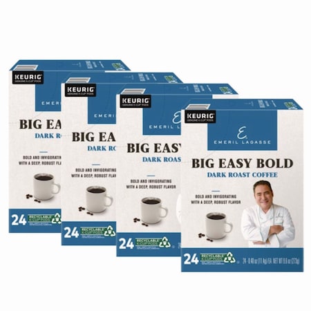 Emeril'S™ Coffee, Big Easy Bold, K-Cup, Coffee, 0.4 oz, 96 PK PB1036